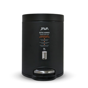 DUSTBIN 5L BLACK JAVA JH8856