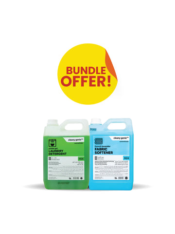 M26 Laundry Detergent | Green Power Gel 5L | + Fabric Softener M24 | French Lavender 5L Combo