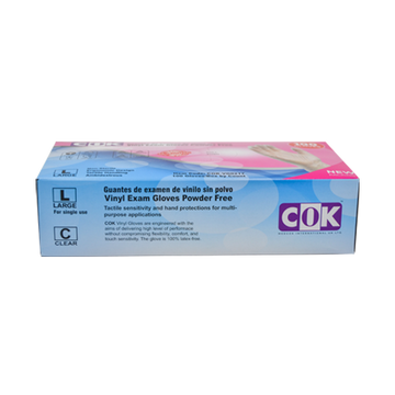 Vinyl Gloves Powder Free Large