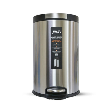 DUSTBIN 12L STEEL JAVA JH8859