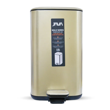 DUSTBIN 12L GOLDEN JAVA JH8857