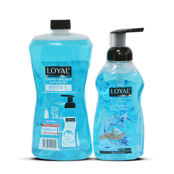 Loyal Foaming Hand Wash Refill 1500ML + 500ML Blue Magic
