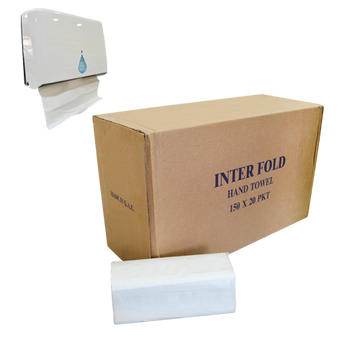 Interfold Paper Napkin 150 Sheets | Pack of 20