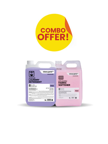 M26 Laundry Detergent | Power Gel Lavender Hue 5L | + Fabric Softener M24 | Pink Paradise 5L Combo