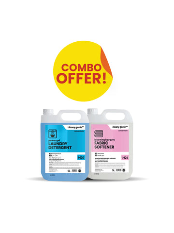 Laundry Detergent M26 | Power Gel 5L + Fabric Softener M24 | Blooming Bouquet 5L Combo