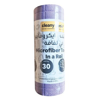 CLEANY GENIE Microfiber Cloth Tear A Towel - PURPLE