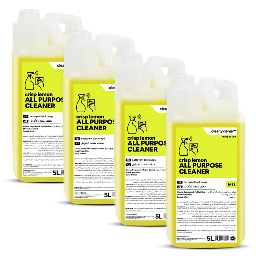 All Purpose Cleaner M11 | Crisp Lemon 5L | Pack of 4