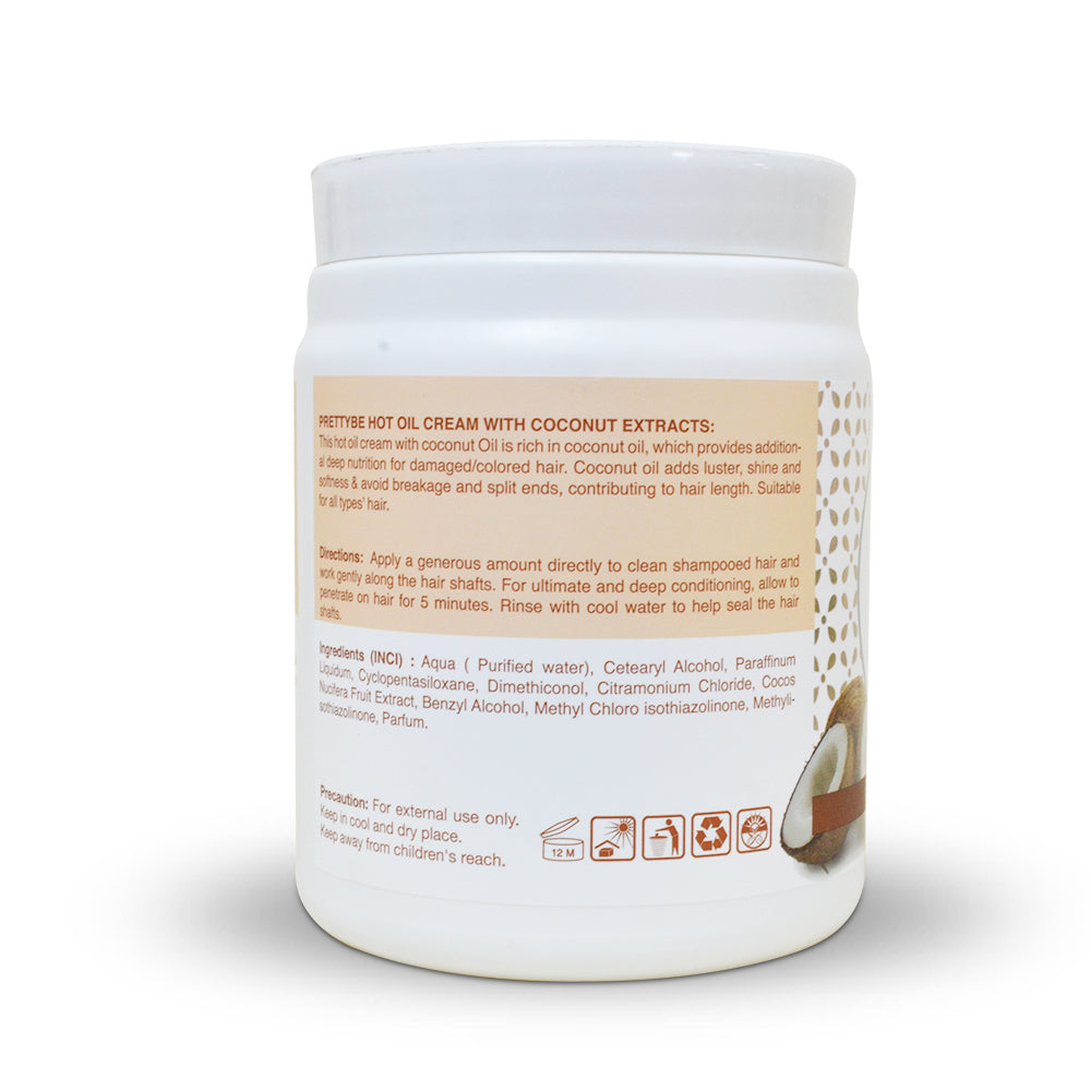 PRETTY BE-HOT OIL CREAM-COCONUT-1000ML
