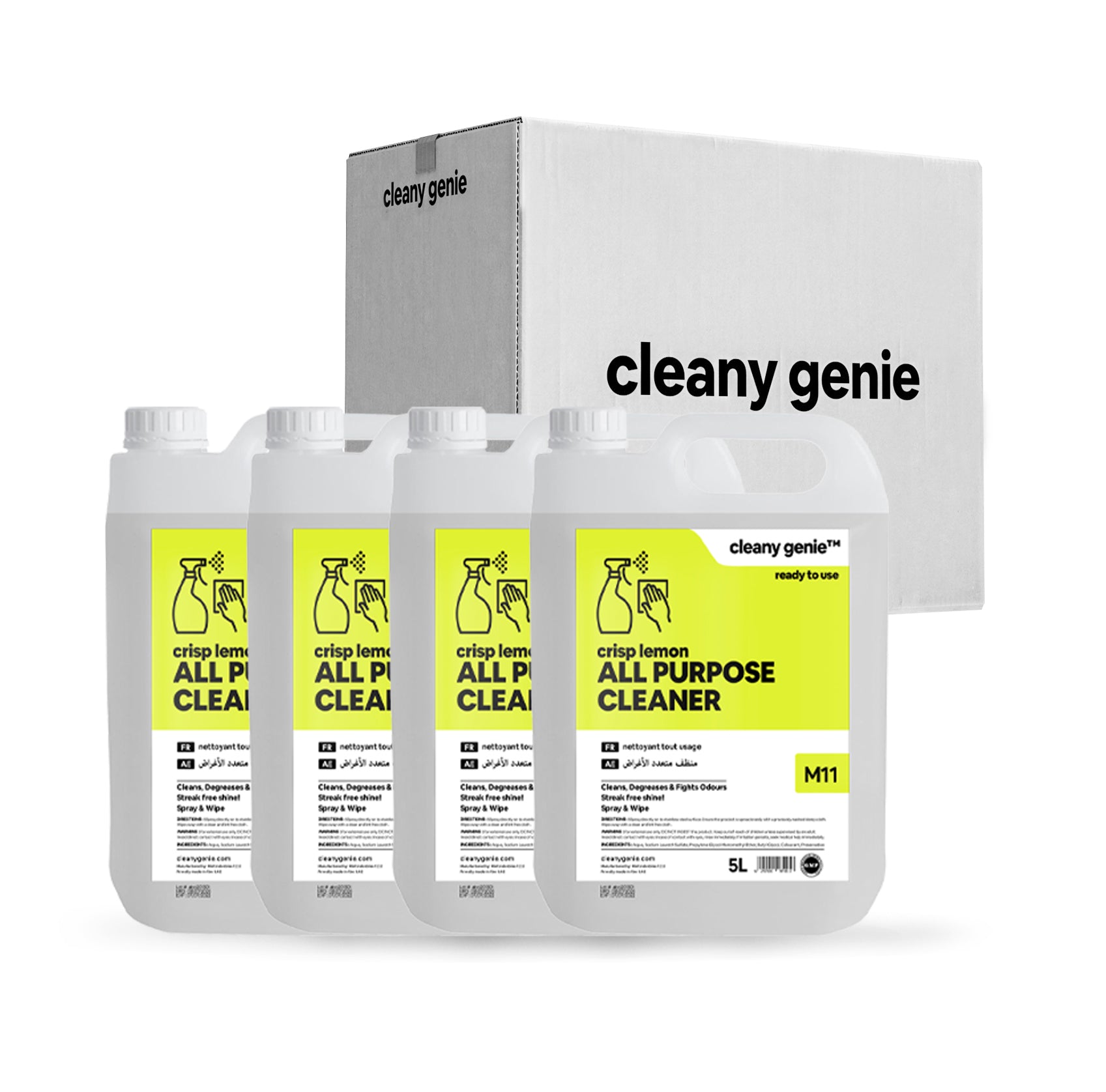 All Purpose Cleaner M11 | Crisp Lemon 5L | Pack of 4