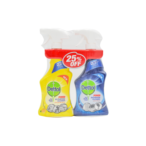 Dettol APC Lemon 500ML + Bathroom Cleaner 500ML