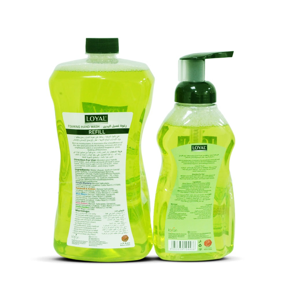 Loyal Foaming Hand Wash Refill 1500ML + 500ML Green Garden