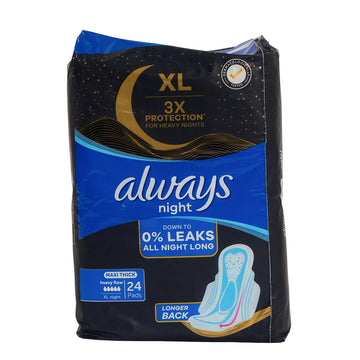 Always Maxi Thick Aloe Cool  XL 24 Pads