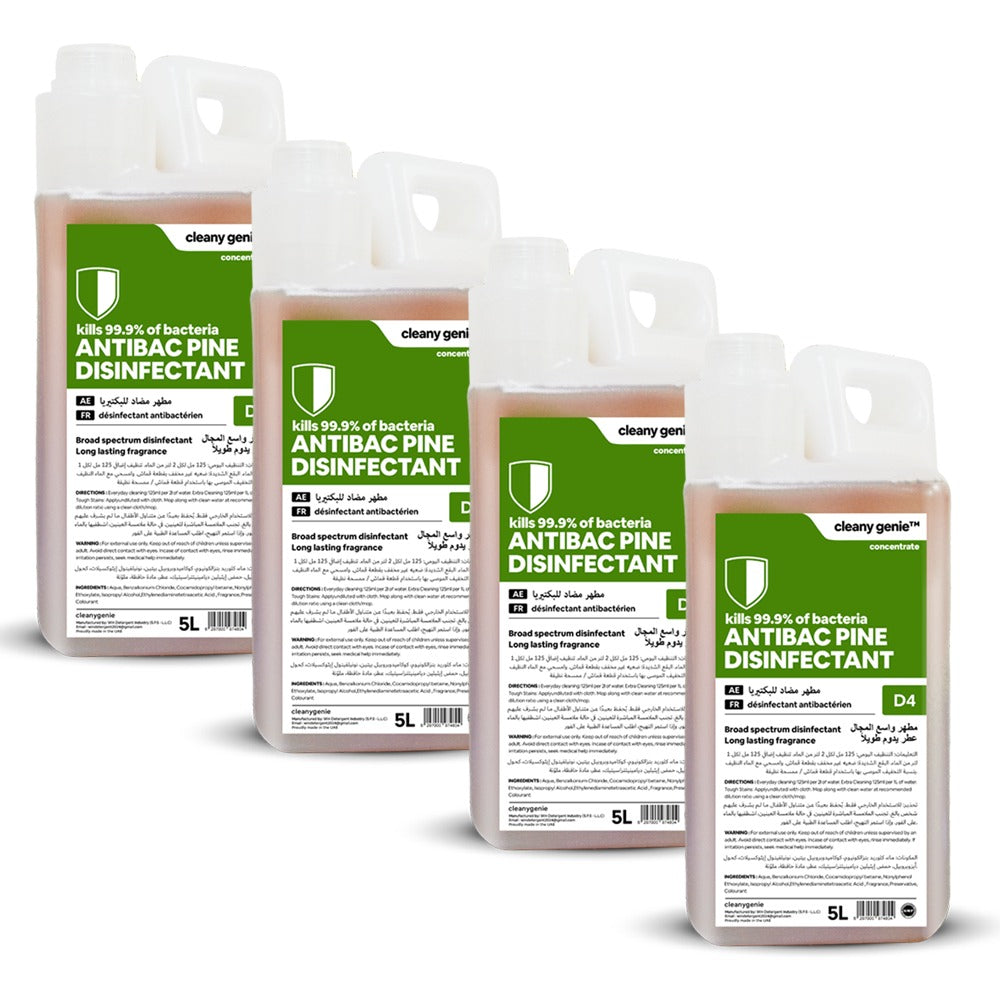 Antibac Pine Disinfectant D4 | 5L | Pack of 4