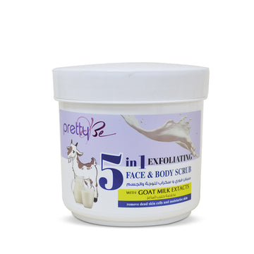 PRETTY BE-5IN1 FACE&BODY SCRUB-GOAT MILK-550ML