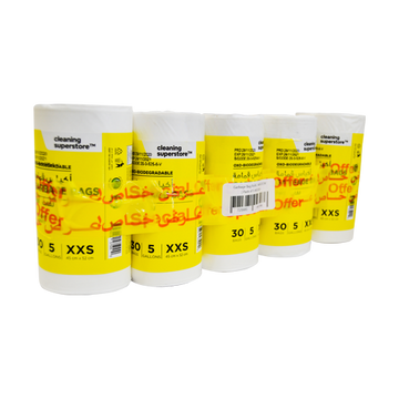 HD Garbage White Roll XXS | 45X52CM | 5 Rolls