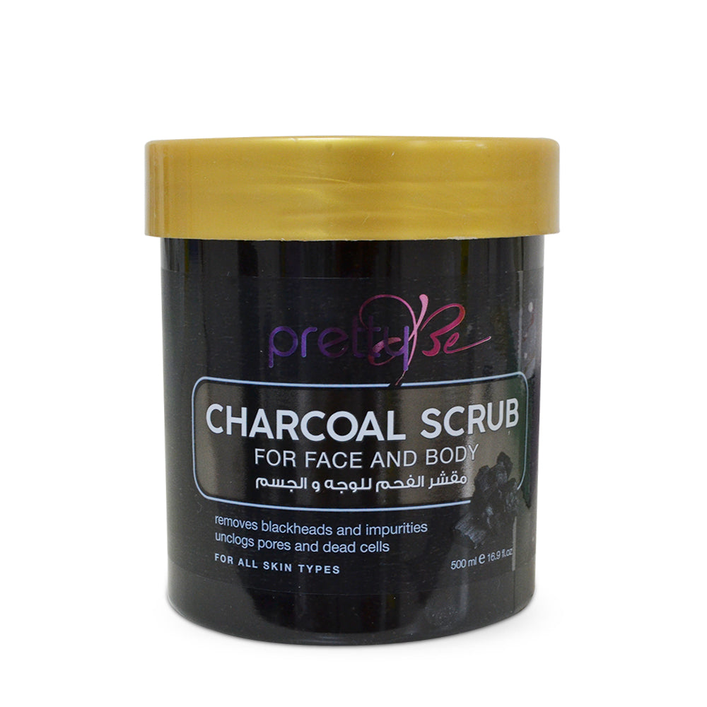 PRETTY BE-FACIAL SCRUB-CHARCOAL-500ML