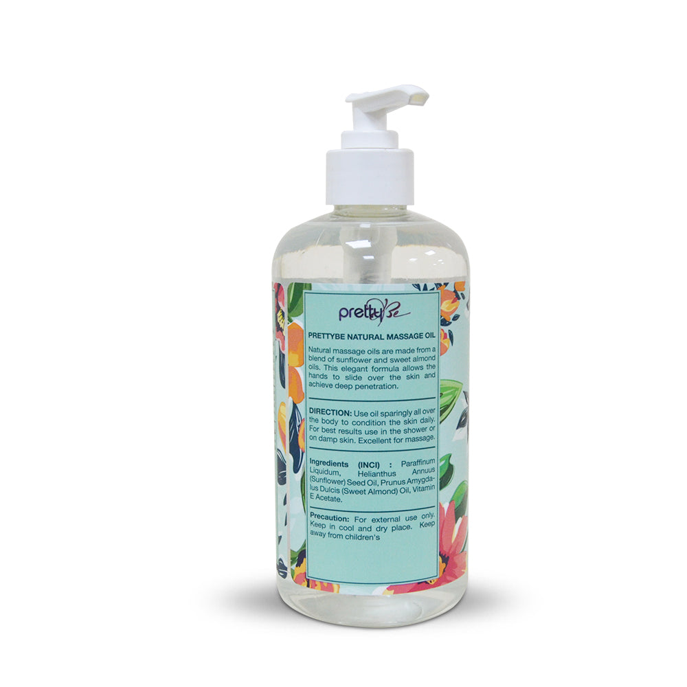 PRETTY BE-MASSAGE OIL-NATURAL-500ML(B&P)