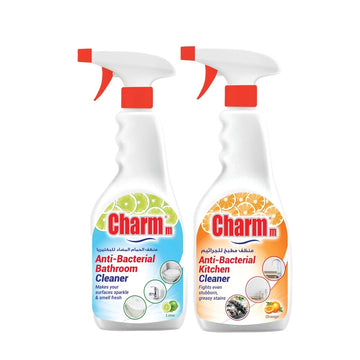 Charmm Antibacterial Bathroom Cleaner 650ML + Antibacterial Kitchen Cleaner 650ML