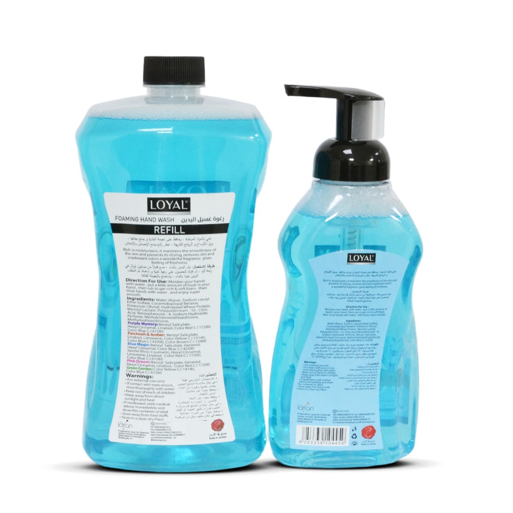 Loyal Foaming Hand Wash Refill 1500ML + 500ML Blue Magic