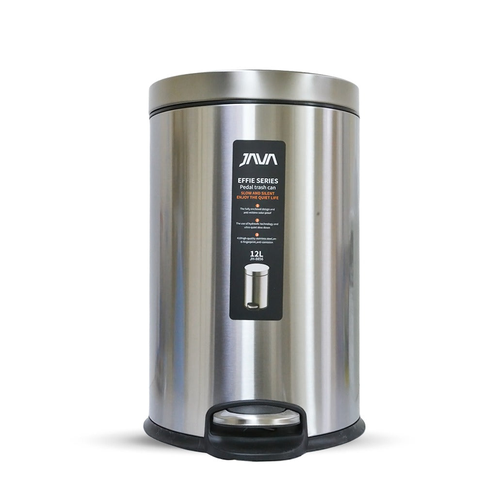 DUSTBIN STEEL 12L JAVA JH8856
