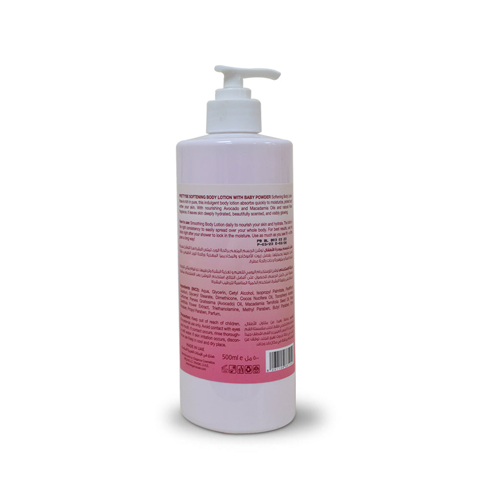 PRETTY BE-BODY LOTION-BABY POWDER-500ML