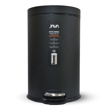 DUSTBIN 12L BLACK JAVA JH8856