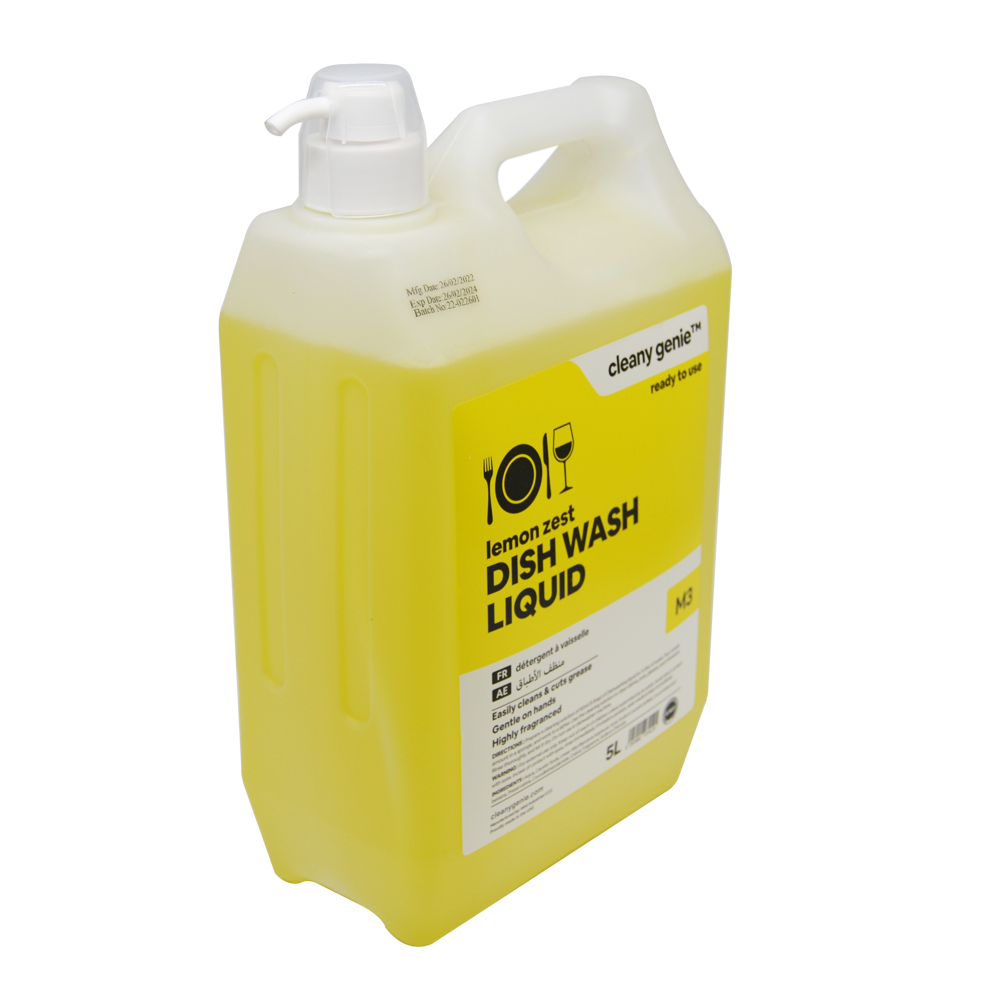 M3 Dishwash Liquid  5L Lemon Zest