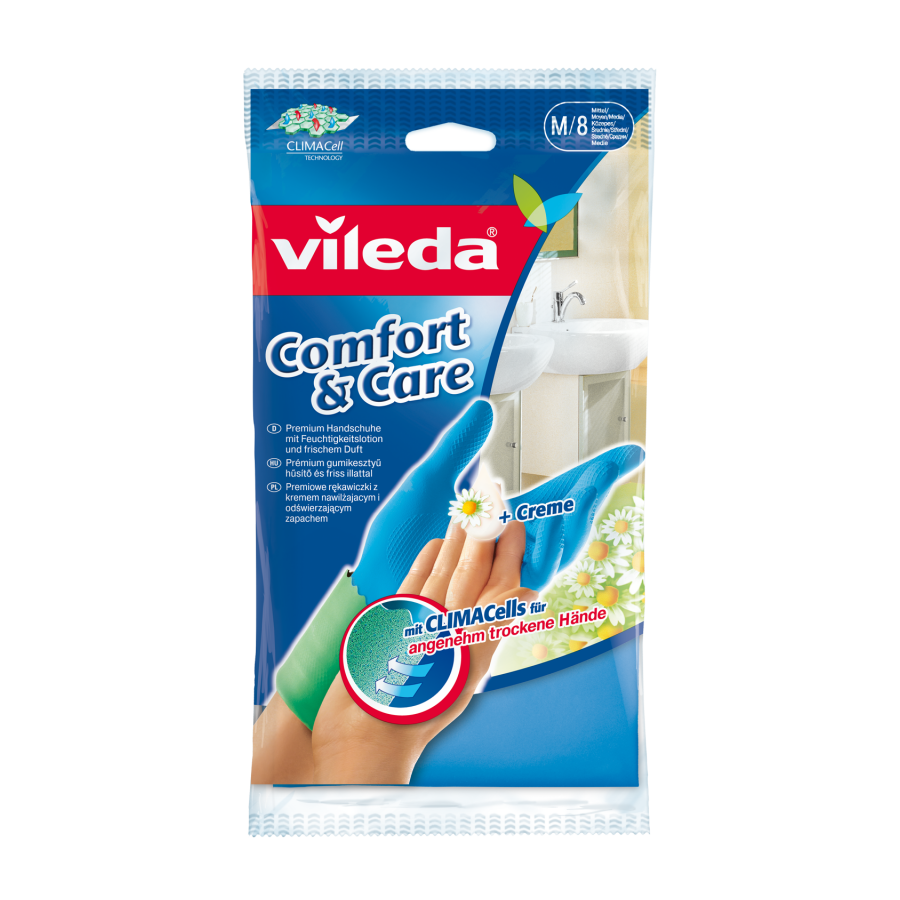 Vileda Gloves Dry Comfort Medium
