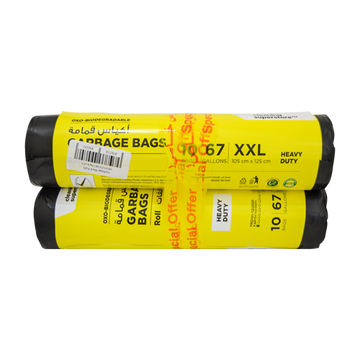 HD Garbage Black Roll XXL | 105X125CM | 2 Rolls