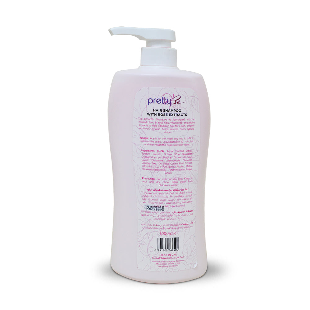 PRETTY BE-HAIR SHAMPOO-ROSE-1000ML