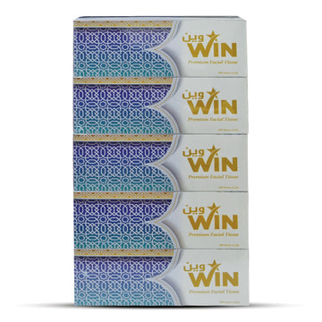 WIN FACIAL TISSUE 200 SHEETS 2 PLY 190x190 | PACK OF 5