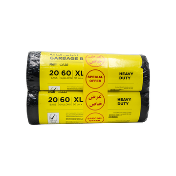 HD Garbage Black Rolls XL | 90X110CM | 2 Rolls