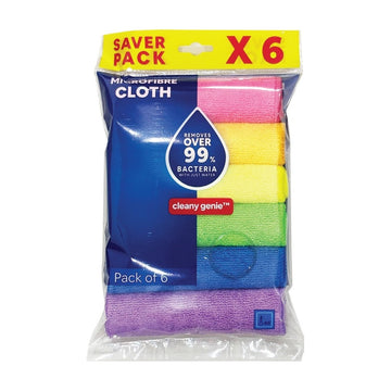 CLEANY GENIE Microfiber Cloth Mix pack of 6