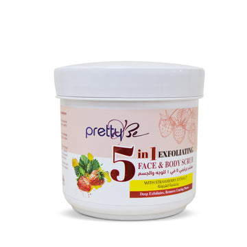 PRETTY BE-5IN1 FACE&BODY SCRUB-STRAWBERRY-550ML